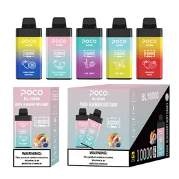 Oryginalne 10000 puffs 10k wymienna POCO BL10000 e Empinarte do ładowania papierosów dostępna 20 ml hurtowa jednorazowa Vape Szybka wysyłka vaper desechable