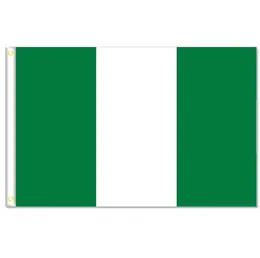 Nigeria Flags Banner Size 3x5ft 90150cm med metall grommetoutdoor flag9894058