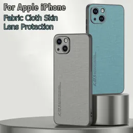 Stoffhülle für iPhone 14 13 12 11 Pro XR XS Max Mini X 8 7 Plus SE 3 SE3 Stoßfeste Hülle Capa Coque