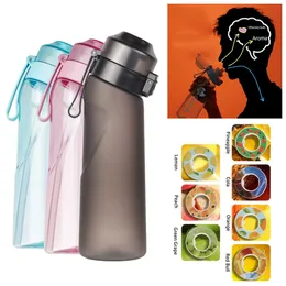 water bottle Air Flavored Water Bottle Taste Pods Scent Up Water Cup New Sports Water Bottle Outdoor Sport Fitness Fashion Flavours Water Cup P230324