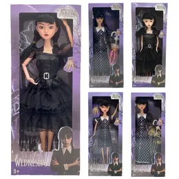 인형 Addams 가족 피겨 인형 귀여운 천 인형 장난감 수요일 14 3 인치 어린이 장난감 생일 크리스마스 선물 231117