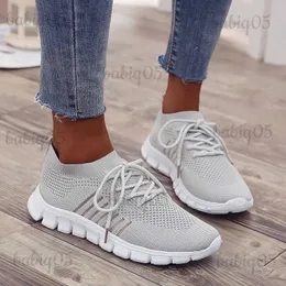 حذاء اللباس Zapatillas Mujer 2022 Mesh Platform العصرية أحذية رياضية أحذية Tenis socofy غير الرسمية الأحذية الرياضية المسطحات 1684 T231117