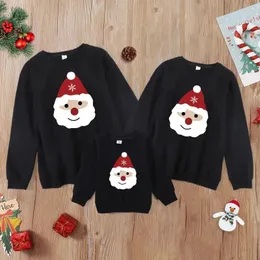 Family Matching Outfits Family Christmas Outfits Santa Claus Sweatshirt Mother Father Daughter Son Matching Sweaters Mommy And Me Clothes Winter Tops 231117