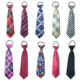 Cute Boys Girls Color Elastic Adjustable Necktie Children Tie Patterned Kids Tie Casual Neck Ties Cravat School Uniforms Set300j