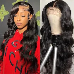 13x6 HD Lace Frontal Wig Body Wave 200% Densidade 13x4 Cabelo humano para mulheres Perucas de fechamento