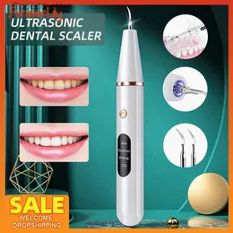 Escova de dentes Ultrsonic Dental Calculus Scaler Dentes orais Remoção de tártaro Manchas de placa Limpador de branqueamento de dentes com LED Limpeza profunda de dentes Q231117