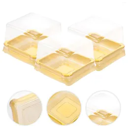 Gift Wrap 50 Pcs Serving Tray Round Clear Muffin Box Almond Cookies Cake Square Mini Cupcake Boxes Baby