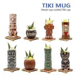 Tazze Hawaii Tiki Cocktail Cup Birra Bevanda Boccale Vino Ceramica Ottimo per bevande 231116