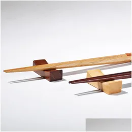 젓가락 일본 에코 요리기구 나무 나무 홀더 피비 창조적 인 장식 베개 관리 젓가락 휴식 LX01315 드롭 배달 h dho5f