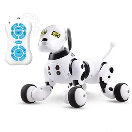 Eletrônicos robôs robotsnew animais de estimação eletrônicos rc robô cães ficar caminhada bonito interativo inteligente brinquedo do cão inteligente sem fio electri gota dhjx0