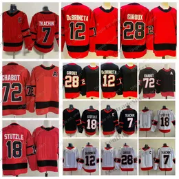 2021 Reverse Retro Red 7 Brady Tkachuk hockey''nHl'' Jerseys 12 Alex DeBrincat 28 Claude Giroux 72 Thomas Chabot 18 Tim Stutzle Black Alternate