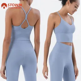 Yoga outfit Womens Sports BH och Twopiece Leg Set Används för gymmet Fitness Yoga Jogging Trainity Hög Elasticitet 231117