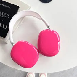 Kulaklık Aksesuarları 2 PCS Airpods için Şeker Düz Renk Moda Yumuşak Kapak Set Maks Kablosuz Kulaklıklar Sevimli Gül Kılıf Koruyucu Kol Koruyucu 231117