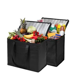 Pacotes de gelo Sacos Isotérmicos 31L Extra Grande Saco de Almoço de Viagem Camping Cooler Caixa Piquenique Bebida Isolada Armazenamento de Alimentos Frescos 231117