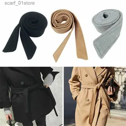 أحزمة أزياء سترة IC سترة الصوف SASH Overcoat Weistband Faux Wool Coat Beltl231117