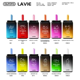 Original Lavie 11000 Puff Disposable Vape pen Pod Device 11000 Puffs Mesh Coil 22ml Battery Rechargeable optional 2% 5% e cigarette