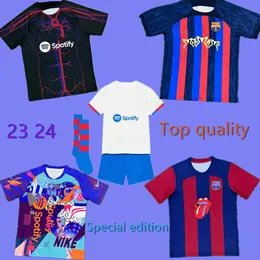 23 24 Pedri Lewandowski Barcelonas Football Jerseys Gavi 6 Ansu Fati de Futbol Ferran 2023 2024 Camiseta Raphinha Shirt Men Barca Kits Kids Usifor