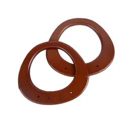 Bag Parts Accessories Wooden Purse Handle Handles D Shape Sewing Wood Hanger Frame Obag Handbag Wholesale Brown Handl 231116