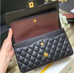 Omuz çantaları tasarımcı çanta çanta tasarımcısı kadın en kaliteli çift katmanlı çanta lüks tasarımcı 25cm 30cm deri klasik siyah cüzdan kapitone çanta omuz