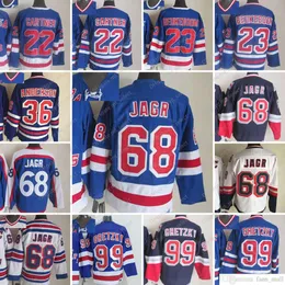 Movie CCM Vintage Ice hockey''nHl'' 99 Wayne Gretzky Jerseys 22 Mike Gartner 23 Jeff Beukeboom 68 Jaromir Jagr 36 Glenn Anderson Men Embroidery