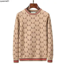 Erkek Sweaters Avrupa ve Amerikan Luxuryt Tasarımcısı Yüksek kaliteli kazaklar erkeklerle kadınlarla sonbahar kış uzun kollu örgü sweatshirt