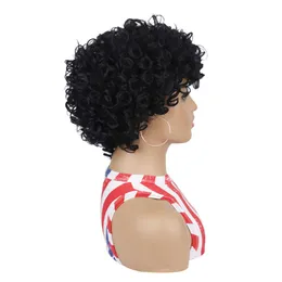 yielding Wig headgear female short hair headgear spring coil fluffy Short Wig headgear