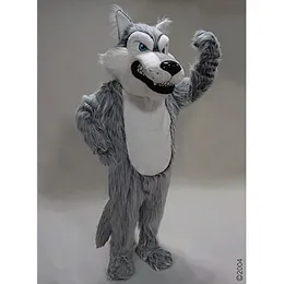 Halloween GREY WOLF Maskottchen Kostüm Osterhase Plüsch Kostüm Kostüm Thema Kostüm Werbung Geburtstag Party Kostüm Outfit