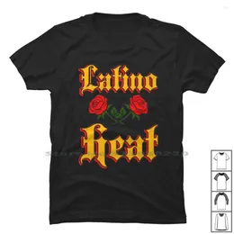 Men's T Shirts Latino Heat Shirt Cotton Merry Christmas Wrestling Fighter Trend Latin Logo Eat End