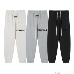 Designers Calça Casual Calças Mens Calças Sweatpants Nevoeiros Fio Duplo Ess Temporada 9 Carta Flocking Impressão Calças Casuais High Street Trend Mens Womens Versátil Leggin