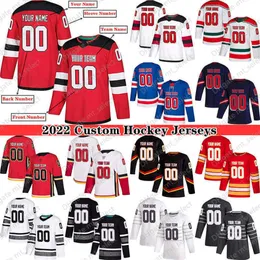 Heißes individuelles Hockey-NHL-Trikot für Männer, Frauen, Jugendliche, S-5XL, authentische gestickte Namensnummern – entwerfen Sie Ihre eigenen Hockey-NHL-Trikots