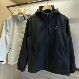 디자이너 재킷 아크 남성 여성 방수 재킷 가벼운 무지개 코트 쉘 후드 야외 하이킹 윈드 브레이크 재킷 탑