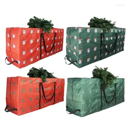 Storage Bags Large Christmas Tree Bag Durable Waterproof 210D Oxford Fabric With 4 Handles For Carrying Up To Ft. Trees