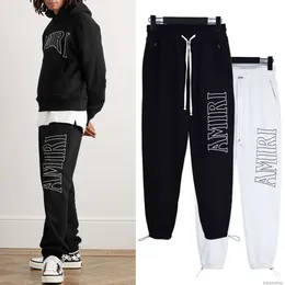 Designers Casual Pant Streetwear Trousers Sweatpants 2023 New Amires Leggings Drawstring Letter Printing Trend Versatile Casual Pants Men Women Fashion