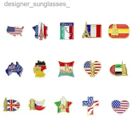 Pins Brooches World Famous Building Brooches Heart She National Flag Souvenir Memory Zinc Alloy Pins Demin Jacket Bag Pins Buckle BadgeL231117