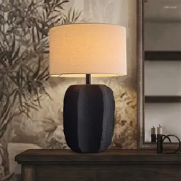 Table Lamps Japanese-style Retro Wabi-sabi Style Clay Pot Living Room Sofa Next To The Lamp Homestay Bedroom Decoration