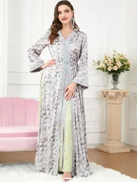 Sukienki swobodne 2023 Suitu muzułmańskim Dwuczęściowa moda Djellaba sukienka szata Demoiselle d Honneur femme Courte