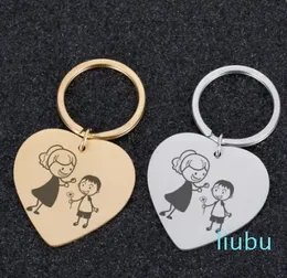 Lot Mothers Day Keychain Girny Gifts di Figlia Niece inossidabile in acciaio in acciaio per madre zia