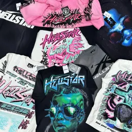 Mężczyzn S t t Koszulki streetwear hellstar y2k t shirt harajuku hip hop graficzny nadruk bawełniany ekipa szyi ponadwymiarowa tshirt men s gotyckie topy 231117