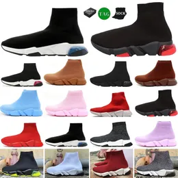 مصمم Sock Shoe S Men Women Graffiti White Black Red Beige Pink Clear Sole-Up Neon Yellow Socks SPEED Runner Trainers Flat Platform Sneakers عرضة 36-45