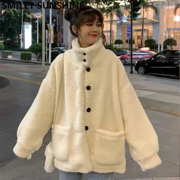 Women's Wool Blends Women's Fleece Jacket Cardigan Women Teddy Bear Coat Faux Fur Jacket Dames Jassen Winter Jackets For Women Female Outwear 231116