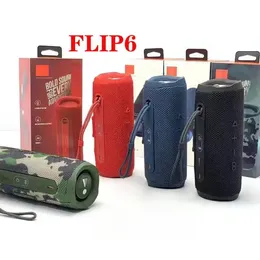 Flip6 Portable Bluetooth -högtalare Laddning 5 IPX7 Vattentät och dammtät Mini -högtalare utomhus stereo basmusik kraftfullt ljud och djup bas sublimering