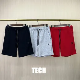 2023 NEW Tech Fleeces Shorts Высококачественный мужской женский спортивный костюм Tech Sports Pants Space Cotton Man Jogger Runner Summer Beach Short