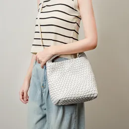 New Arrival 2023 hand woven 2in1 women's Fashion Handbag Designer Show Knitting Design Casual Tote Shoulder Bag Crossbody Bags Top quality CHP-002