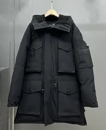 Inverno dos homens jaquetas para baixo juun.j expedição com capuz gola de pele casaco para baixo grosso quente parkas vermelho inverno tomada esporte ao ar livre parkas