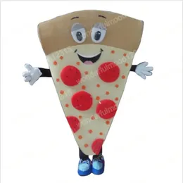 Leistung Niedliche Pizza Maskottchen Kostüme Cartoon Karneval Hallowen Geschenke Unisex Fancy Games Outfit Urlaub Außenwerbung Outfit Anzug