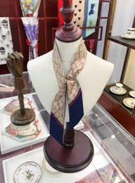 2022 clássico bolsa de seda saco lenço headbands feminino carta flor faixas de cabelo de alta qualidade 8x120cm sem caixa com tags5641803
