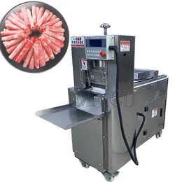 Electric Slicer CNC Single Cut Mutton Roll Machine Stainless Steel Freezing Beef Roll Cutting Machine 110V 220V