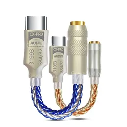 Conectores de cabos de áudio GraveAudio DA06 CX31993 HiFi USB DAC Type C para 3 5mm Amplificador de fone de ouvido Decodificador IEM AMP Adaptador de telefone móvel 231117