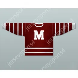 Anpassad Red Oo Montreal Maroons 1925-29 Hockey Jersey New Top Stitched S-M-L-XL-XXL-3XL-4XL-5XL-6XL