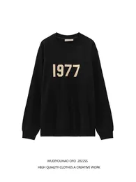 ESS 까마귀 스웨트 셔츠 디자이너 의류 신의 두려움 에스젠 시즌 8 1977 무리 스웨터 풀버 풀 커플 패션 스트리트웨어 풀 오버 재킷 점퍼 탑